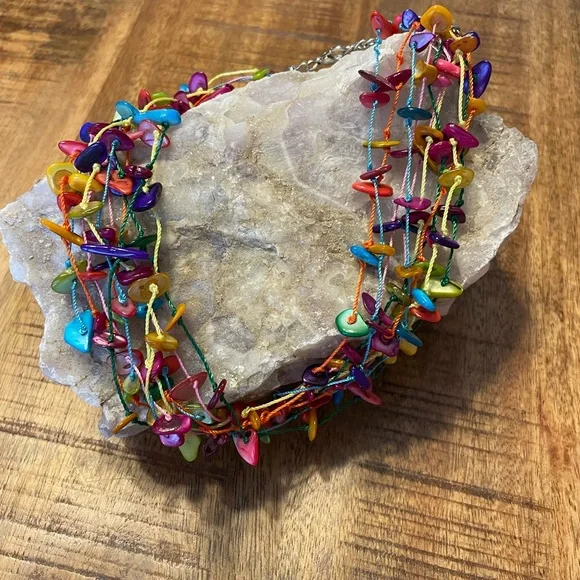 14-16” Patina confetti necklace - Picture 1 of 3